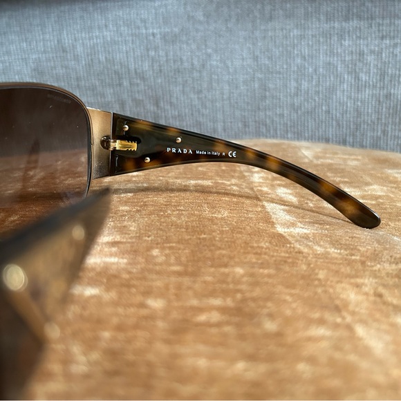 Prada Shield Tortoiseshell Sunglasses - Picture 8 of 16